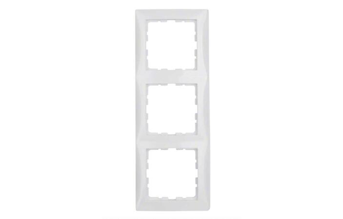 Рамка 3-местная Berker S1 Полярно-белый 10138989 Hager - Зображення 164713075-3061b.jpg