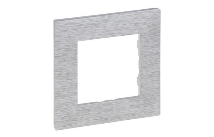 Рамка 1-местная Niloe Step Фактурный Алюминий 863891 Legrand - Зображення 164713238-81e38.jpg