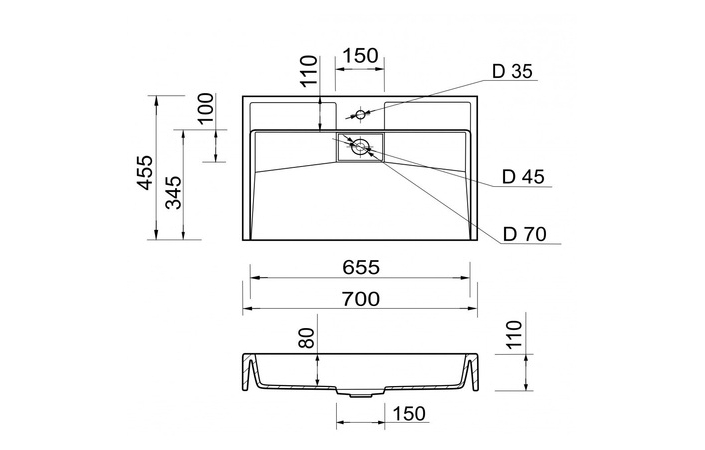 Умивальник Vitold 700 White Fancy Marble - Зображення 164713244-60f43.jpg