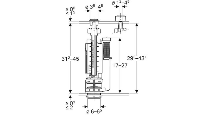 Зливний механізм для бачка 282.303.21.2 Geberit - Зображення 164714687-c3901.jpg