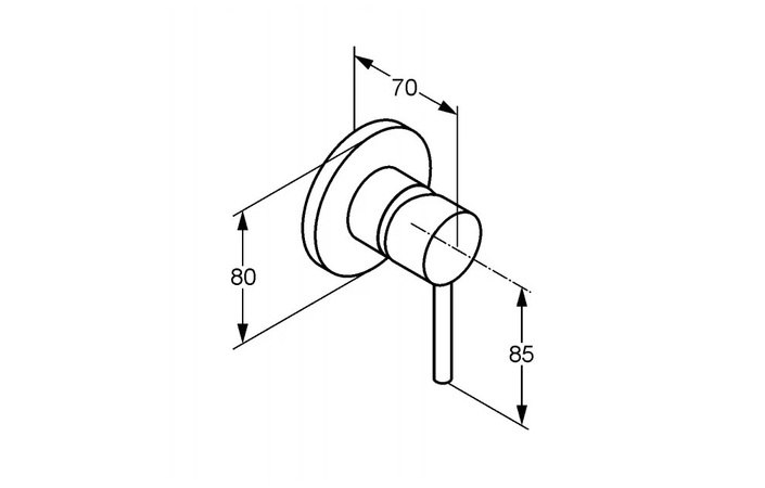 Смеситель для душа Bozz Mini золотой брашированный 38925N076 Kludi - Зображення 164715018-5fd00.jpg