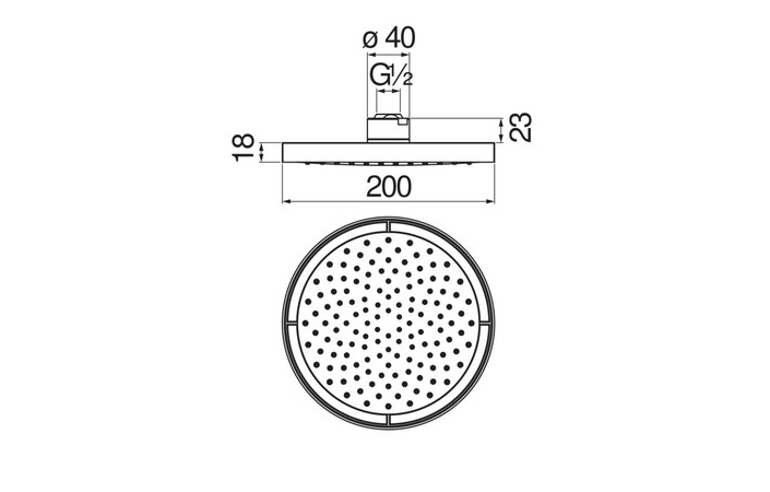 Верхній душ Tramonto PVD AD139-10CRCP Nobili - Зображення 164715185-77434.jpg