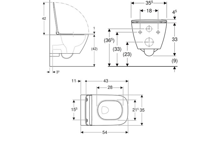 Унітаз підвісний з кришкою Smyle Square Rimfree 500.685.01.1 Geberit - Зображення 164715373-789ad.jpg