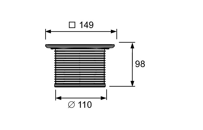 Решітка для душового трапа TECEdrainpoint S 3660008 Tece - Зображення 164715619-60d58.jpg