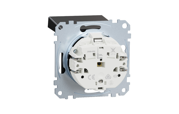 Розетка с заземлением Merten System M Черный (MEG2311-0403), Schneider Electric - Зображення 164715660-032b0.jpg