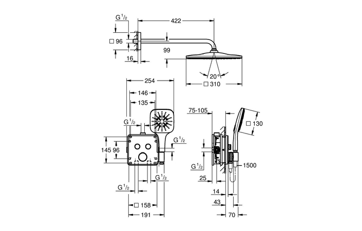 Душова система Grohtherm SmartControl 34865KF0 Grohe - Зображення 164716492-99949.jpg