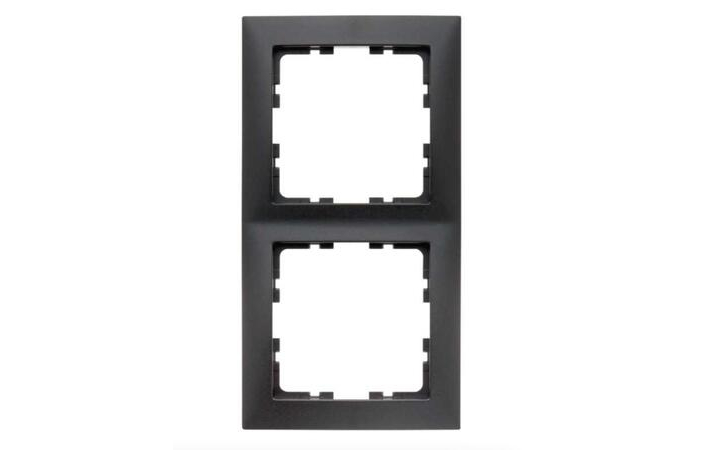 Рамка 2-местная Berker S1 Антрацит 10129949 Hager - Зображення 164716723-19318.jpg
