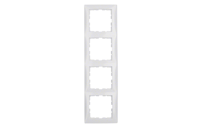 Рамка 4-местная Berker S1 Полярно-белый 10148989 Hager - Зображення 164716725-f11f6.png