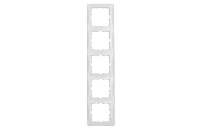 Рамка 5-местная Berker S1 Полярно-Белый 10158989 Hager - Зображення 164716726-3043b.png