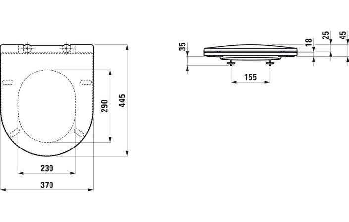 Комплект Унітаз підвісний PRO Comfort Rimless з кришкою soft-close H8219620000001+H8989660000001 LAUFEN - Зображення 164718788-b05a6.jpg