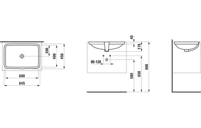Умивальник Laufen Pro S 600 мм H8119650001091 LAUFEN - Зображення 164718803-a0827.jpg