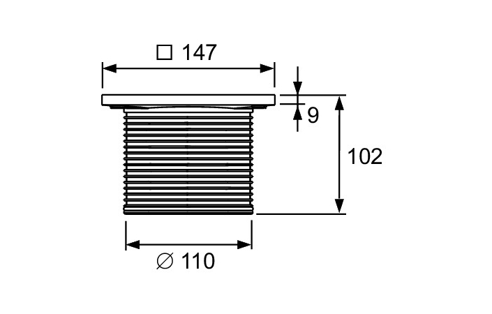 Решітка для душового трапа TECEdrainpoint S 3660003 Tece - Зображення 164719644-4282c.jpg