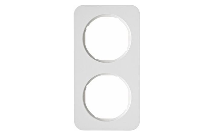 Рамка 2-местная Berker R1 Полярно-Белый 10122189 Hager - Зображення 164722748-c4077.jpg