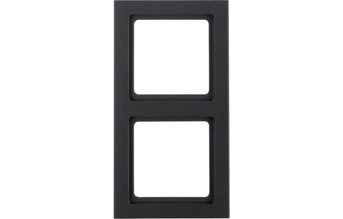 Рамка 2-местная Berker Q3 Антрацит 10126096 Hager - Зображення 164722755-03aa9.jpg