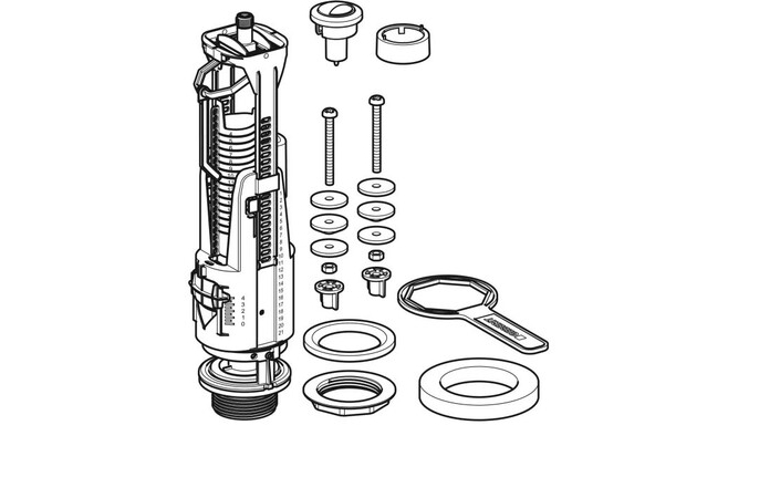 Зливний механізм для бачка 136.909.21.2 Geberit - Зображення 164723954-0fab7.jpg