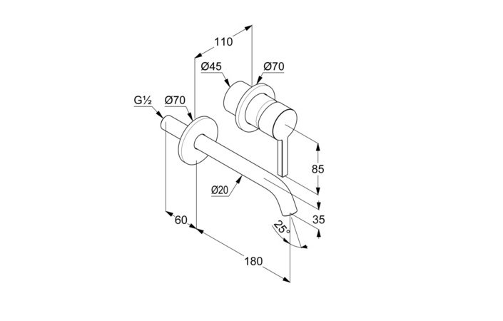 Змішувач для умивальника Nova Fonte Pura 180 чорний matt 202443915 Kludi - Зображення 164726986-34c6e.jpg