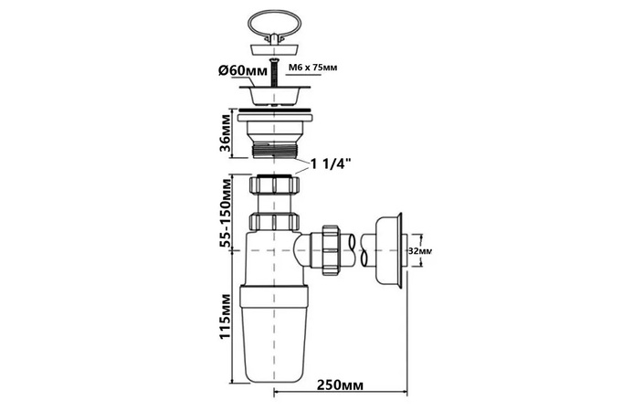 Сифон для умивальника HC1L-J McAlpine - Зображення 164727598-2600e.jpg