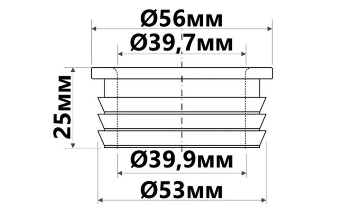 Редукція каналізаційна 50х40 мм FLEXCONN-5040-WH McAlpine - Зображення 164727619-d7055.jpg