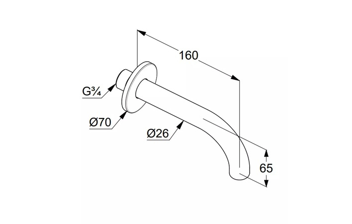 Вилив для ванни Bozz DN20 3850553 білий matt Kludi - Зображення 164730944-b91ea.jpg