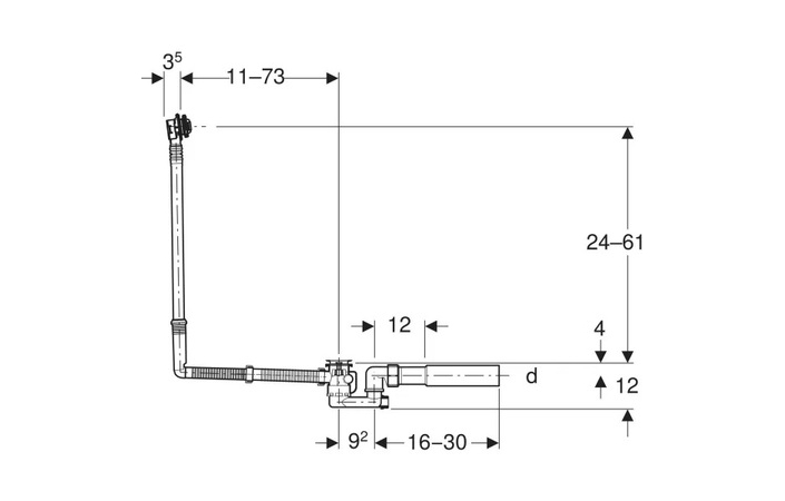 Сифон для ванны 150.525.21.6 хром Geberit - Зображення 164731296-c598c.jpg