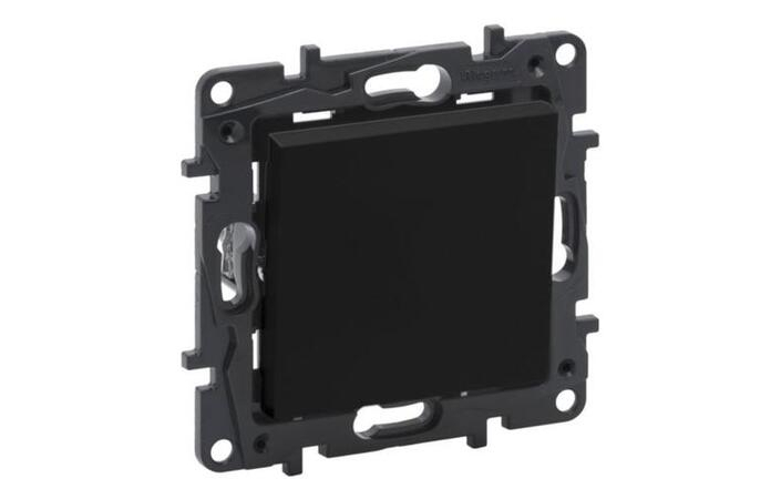 Перемикач 1-клавішний 10А автоматичні клеми Niloe Step Чорний 863506 Legrand - Зображення 164731905-43a37.jpg