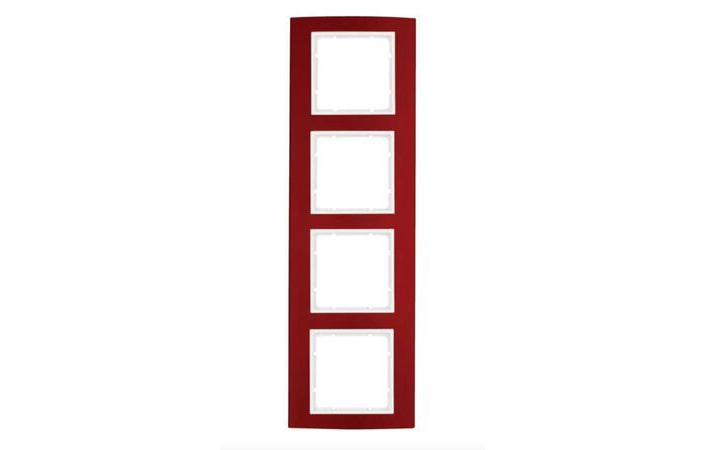 Рамка 4-місна Berker B3 Червоний-Полярно-Білий 10143022 Hager - Зображення 164732120-e6dc7.jpg