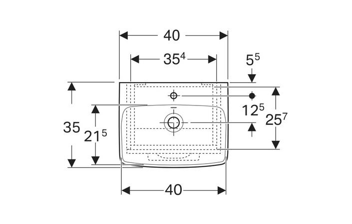 Шкафчик с умывальником 45 Selnova Square 502.746.00.1 Geberit - Зображення 164732131-80acf.jpg