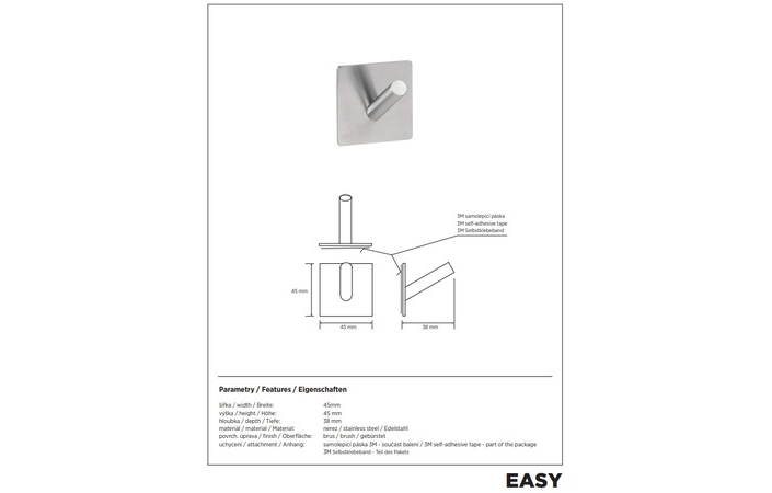Гачок Easy 163106265 Bemeta - Зображення 164732301-dc3bd.jpg