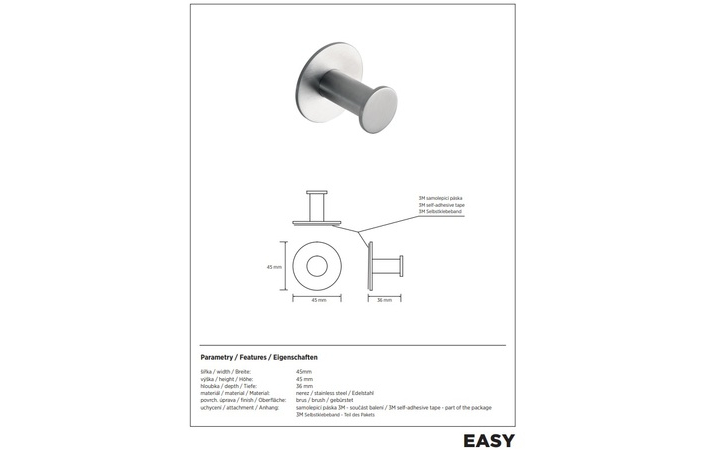 Гачок Easy 163106365 Bemeta - Зображення 164732307-b5337.jpg