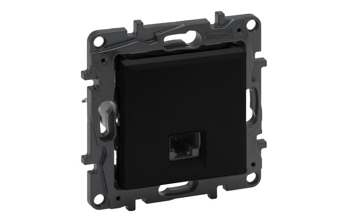 Розетка информационная RJ45 CAT5E UTP Niloe Step Черный 863559 Legrand - Зображення 164732708-4fc73.jpg