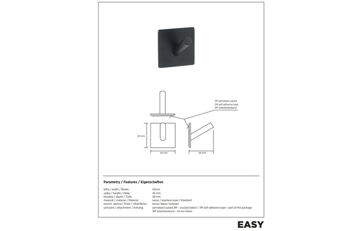 Гачок Easy 163106260 Bemeta - Зображення 164732725-7f943.jpg