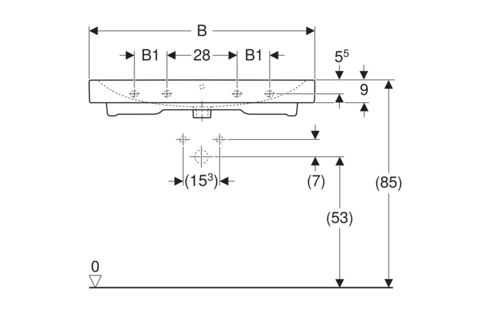Умивальник 90 iCon 124090000 Geberit - Зображення 164735792-4180c.jpg