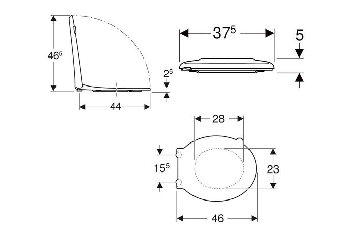 Крышка для унитаза Selnova Comfort 501.559.01.1 Geberit - Зображення 164739961-65284.jpg