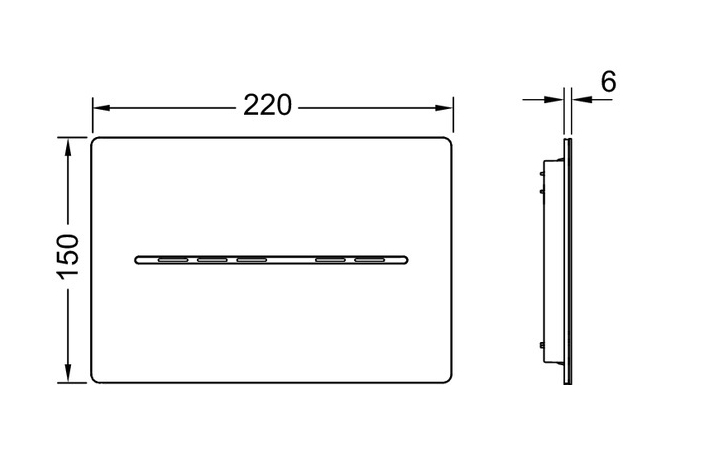 Кнопка зливу сенсорна TECEsolid 9240454 нержавіюча сталь TECE - Зображення 164740083-9053d.jpg