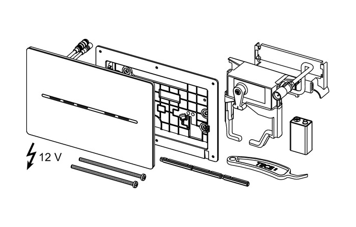 Кнопка зливу сенсорна TECEsolid 9240454 нержавіюча сталь TECE - Зображення 164740083-a935b.jpg