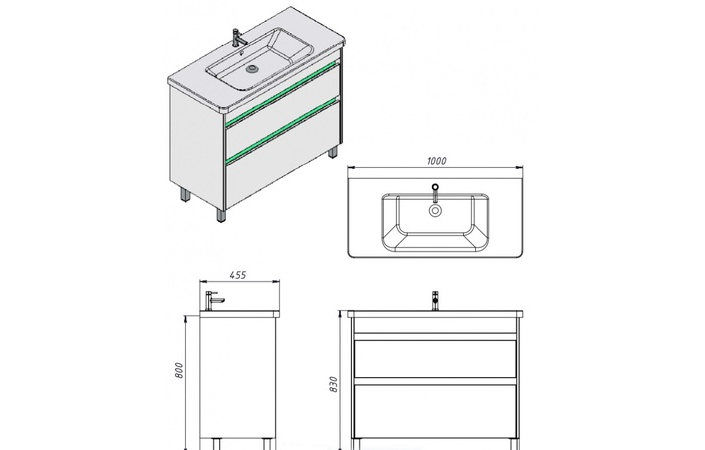 Шкафчик с умывальником Luton Lt-100 дуб вотан Juventa - Зображення 164743064-7b6e3.jpg