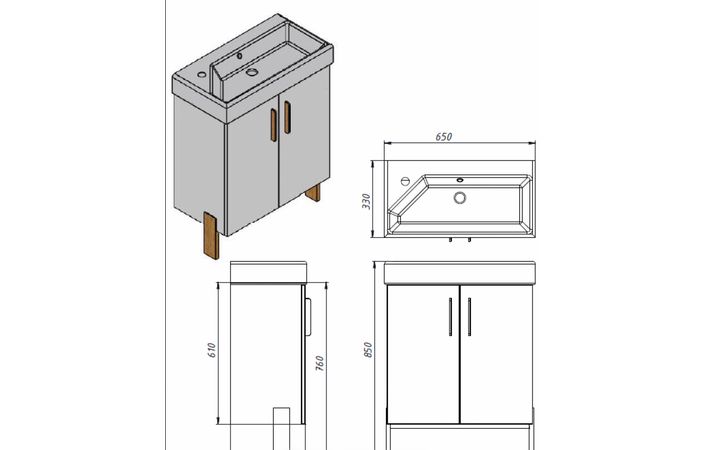 Шафка з умивальником Manhattan Mh-65 білий Juventa - Зображення 164743120-1d3f3.png