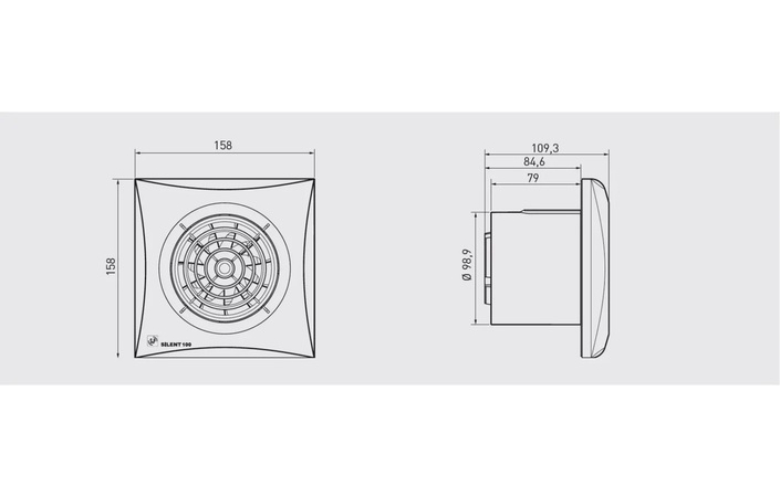 Вентилятор витяжний Silent 100 CZ 230V 50 5210400700 Soler&Palau - Зображення 164744175-4cc3f.jpg