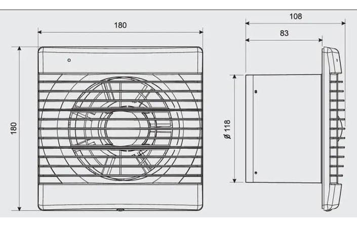 Вентилятор витяжний Decor 100 C 230V 5210001300 Soler&Palau - Зображення 164744179-67f9f.jpg