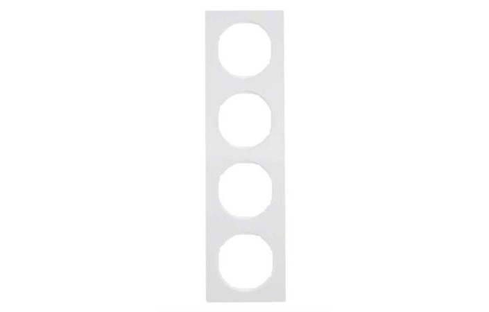 Рамка 4-местная Berker R3 Полярно-Белый 10142289 Hager - Зображення 164746630-22172.jpg