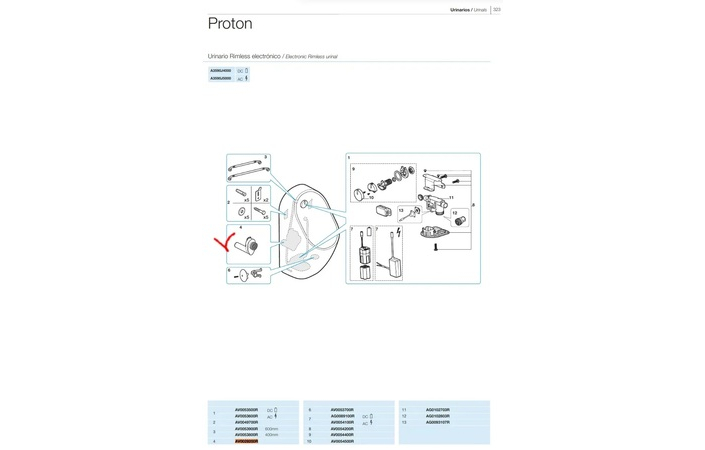 Сифон для пісуара Proton AV0029200R Roca - Зображення 164747234-24962.jpg