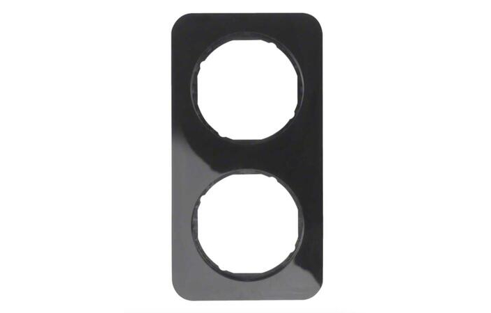 Рамка 2-местная Berker Черный 10122145 Hager - Зображення 164747241-99034.jpg