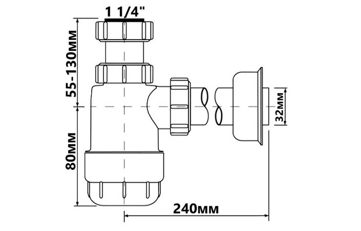 Сифон для умивальника HC2 McAlpine - Зображення 164747333-ce687.jpg