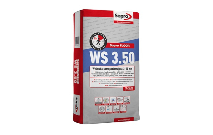 Стяжка для підлоги самовирівнювальна Sopro WS 3.50 290 (25 кг) - Зображення 164748050-40100.jpg