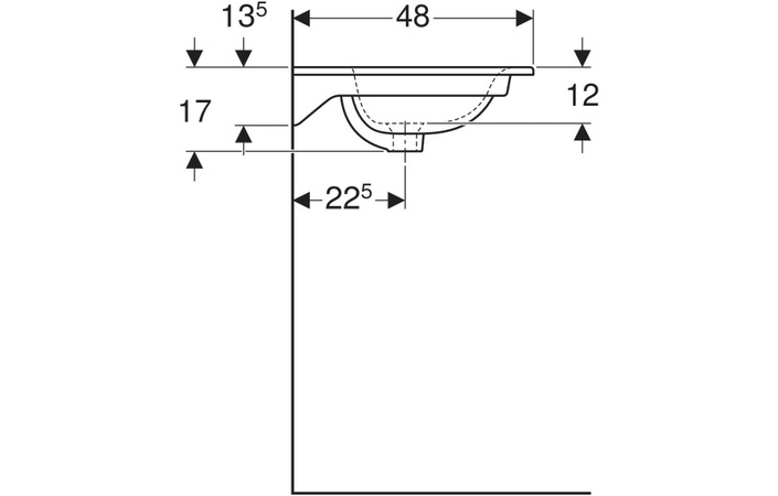 Умывальник 80 Selnova Square 500.995.00.1 Geberit - Зображення 164748066-aae96.jpg
