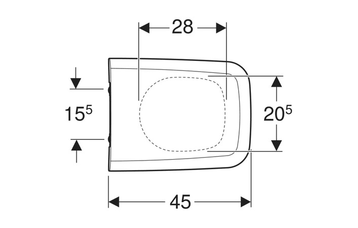 Крышка для унитаза iCon Square 571910000 Geberit - Зображення 164748303-2589b.jpg