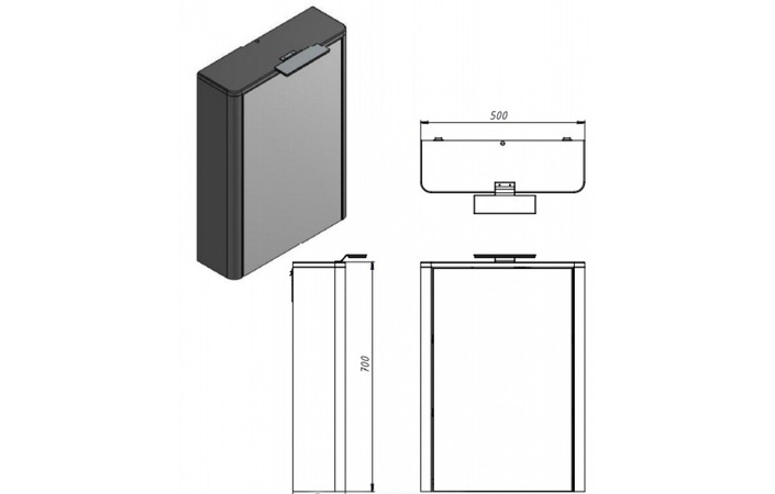Шафка-дзеркало Livorno LvrMC-50 білий Juventa - Зображення 164748401-4a72c.jpg
