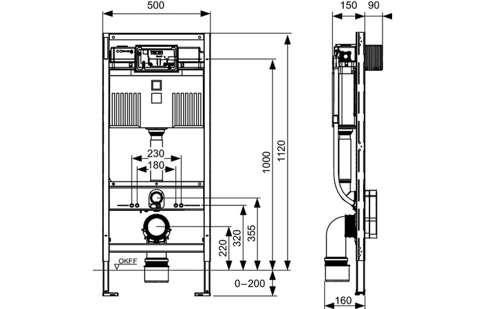 Інсталяція для унітаза TECEprofil 9300379 Uni TECE - Зображення 164748635-154fc.jpg