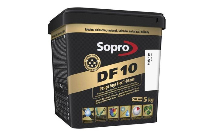 Затирка для швов Sopro DF 10 1050 белая №10 (5 кг) - Зображення 166450-69671.jpg