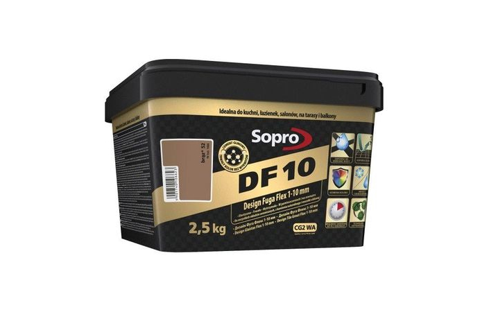 Затирка для швів Sopro DF 10 1066 коричнева №52 (2,5 кг) - Зображення 166565-3c880.jpg